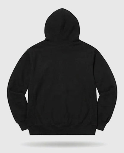 Supreme Cross Box Logo Black Pullover Hoodie
