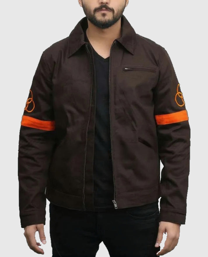 The Walking Dead Rick Grimes CRM Brown Jacket
