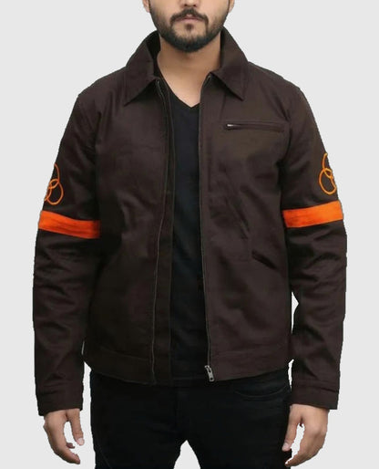 The Walking Dead Rick Grimes CRM Brown Jacket
