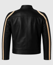 Tom Cruise Ducati Meccanica Leather Jacket in Black