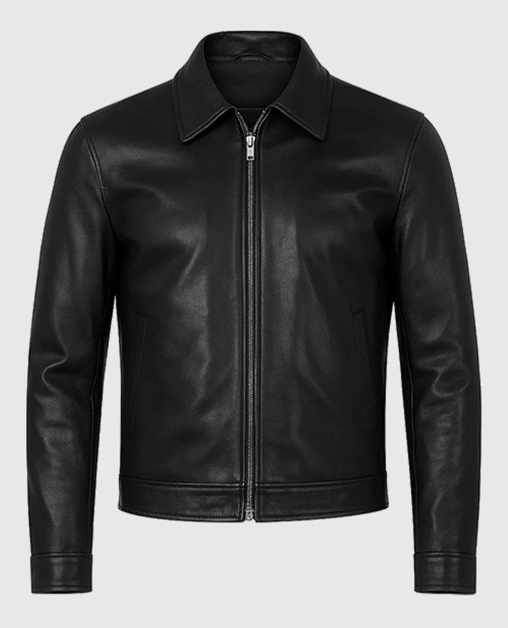 Tom Cruise Mission Impossible 8 Leather Black Jacket