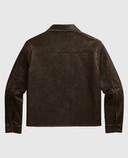Tom Cruise Paris Olympics 2024 Leather Brown Jacket