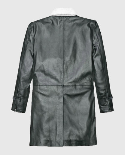  Tom Hardy Metallic Lurex Gray Trench Coat