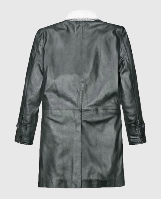  Tom Hardy Metallic Lurex Gray Trench Coat
