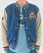 Winnie The Pooh Denim Varsity Jacket