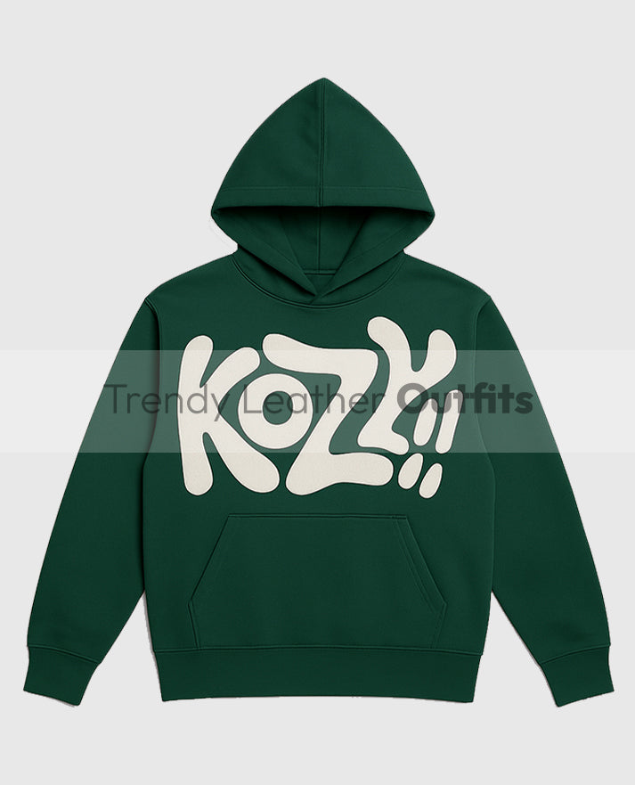Y2K Kozy Green Hoodie