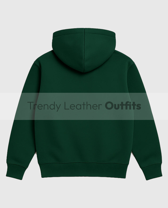 Y2K Kozy Green Pullover Hoodie