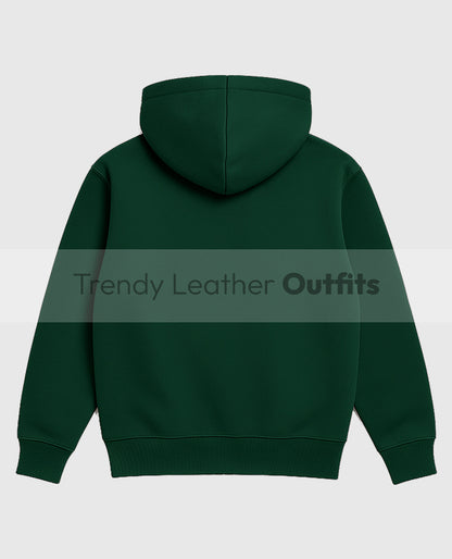 Y2K Kozy Green Pullover Hoodie