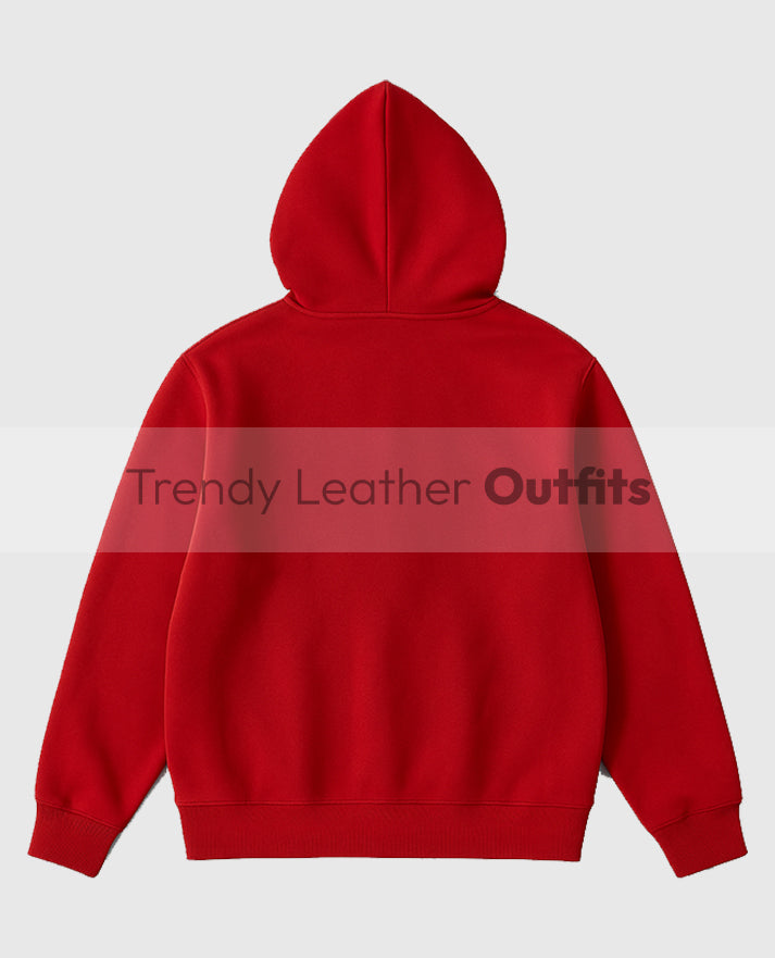 Y2K Kozy Red Hoodie