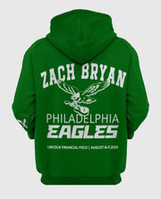 Zach Bryan Eagles Green Pullover Hoodie
