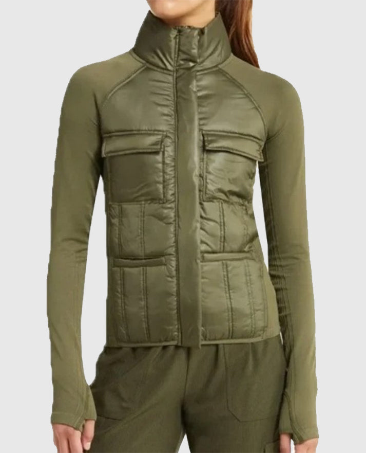 Zella Hybrid Green Jacket