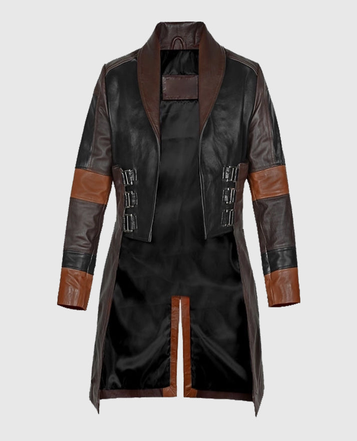 Zoe Saldana Guardians of the Galaxy Leather Coat