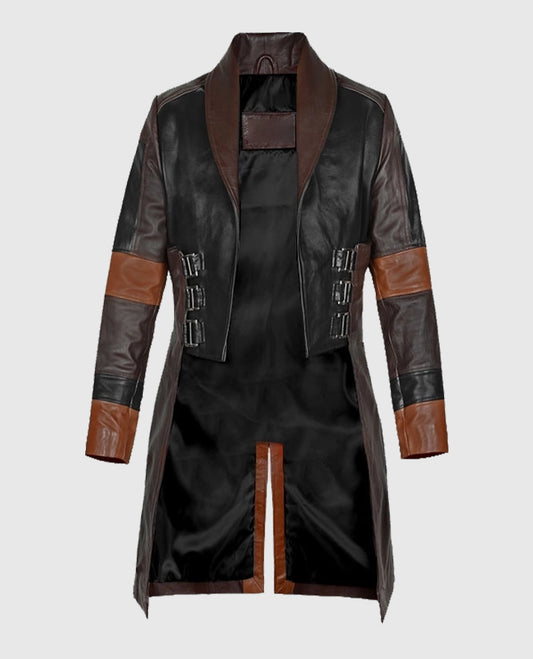 Zoe Saldana Guardians of the Galaxy Leather Coat