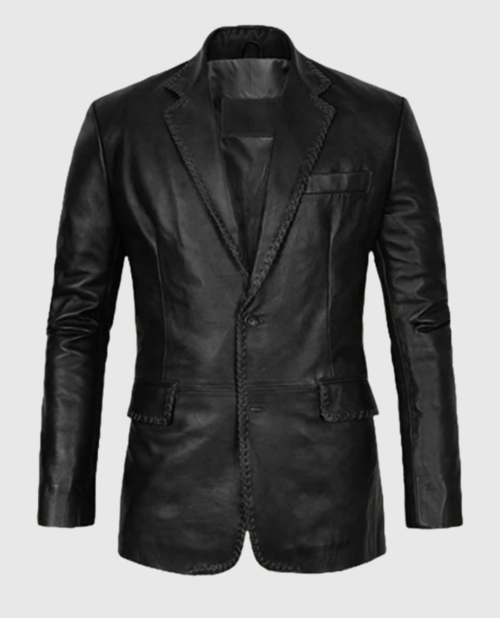 Medieval Leather Blazer For Men