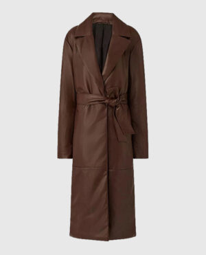 Women's Vintage 90s Leather Long Coat