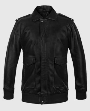 Men's Flight A2 Bomber Leather Jacket