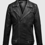 Men's Biker Ironwood Black Leather Jacket